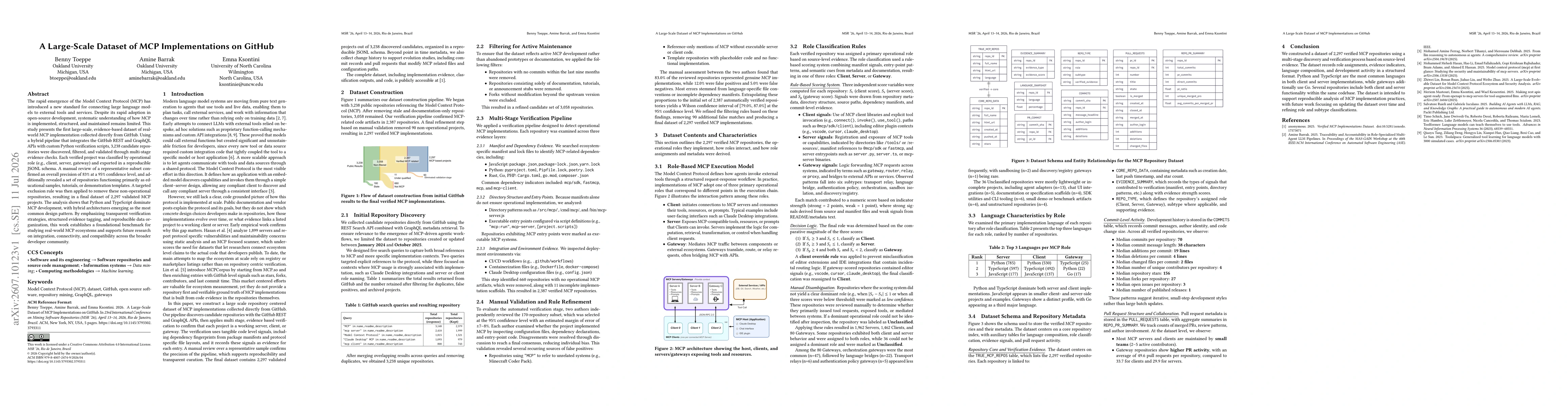 Thumbnail for A Large-Scale Dataset of MCP Implementations on GitHub