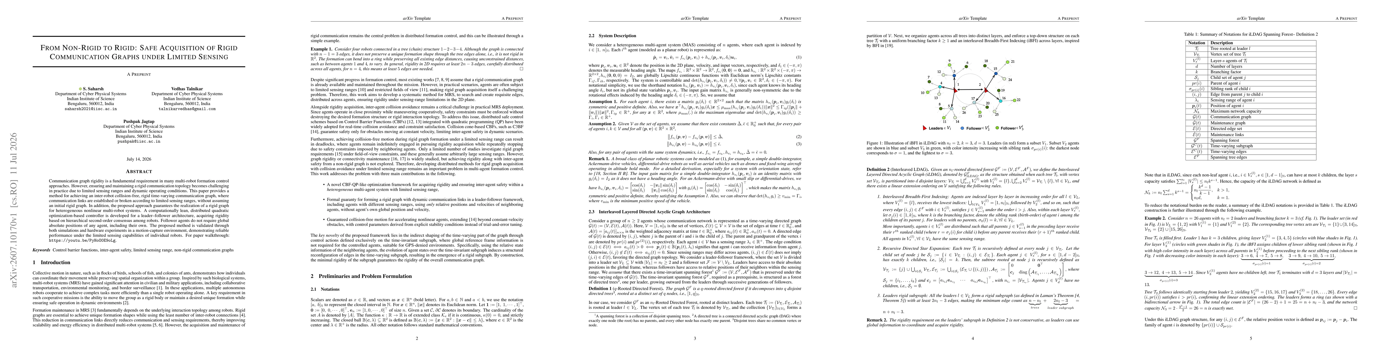 Thumbnail for From Non-Rigid to Rigid: Safe Acquisition of Rigid Communication Graphs under Limited Sensing