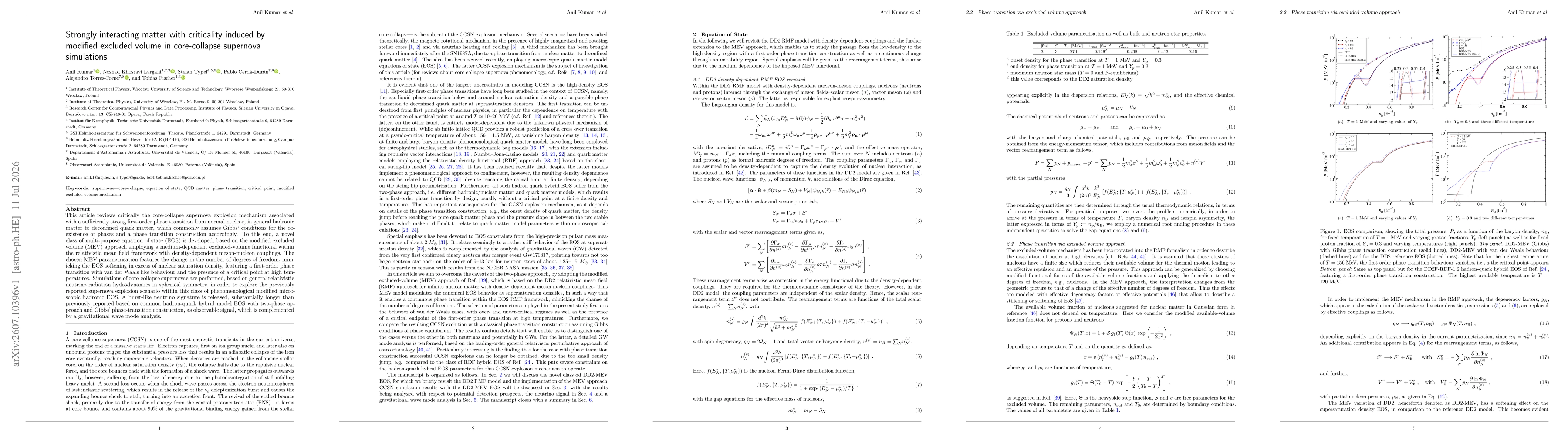 Thumbnail for Strongly interacting matter with criticality induced by modified excluded volume in core-collapse supernova simulations