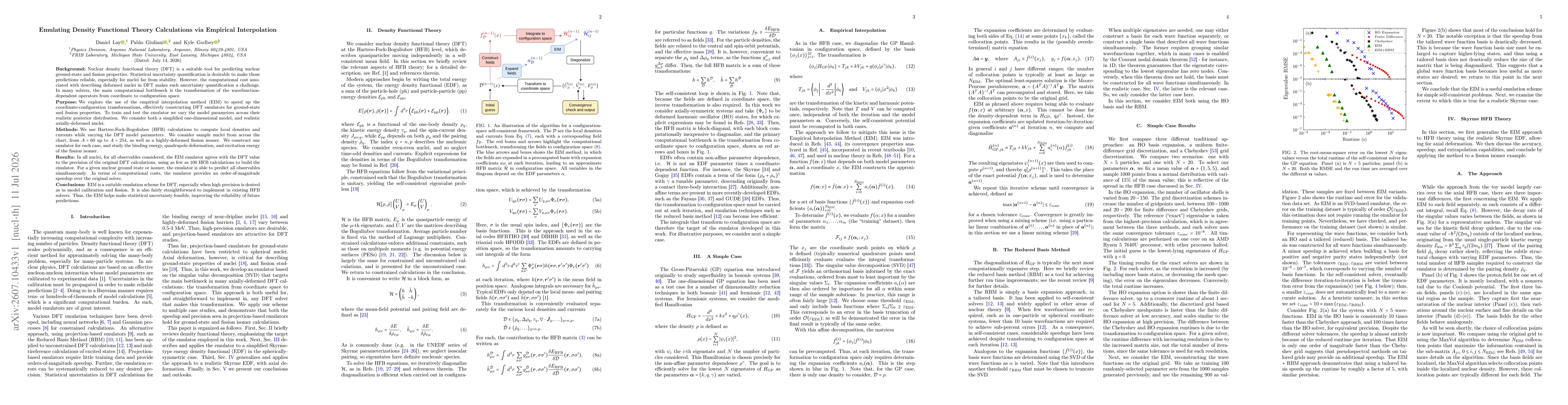 Thumbnail for Emulating Density Functional Theory Calculations via Empirical Interpolation