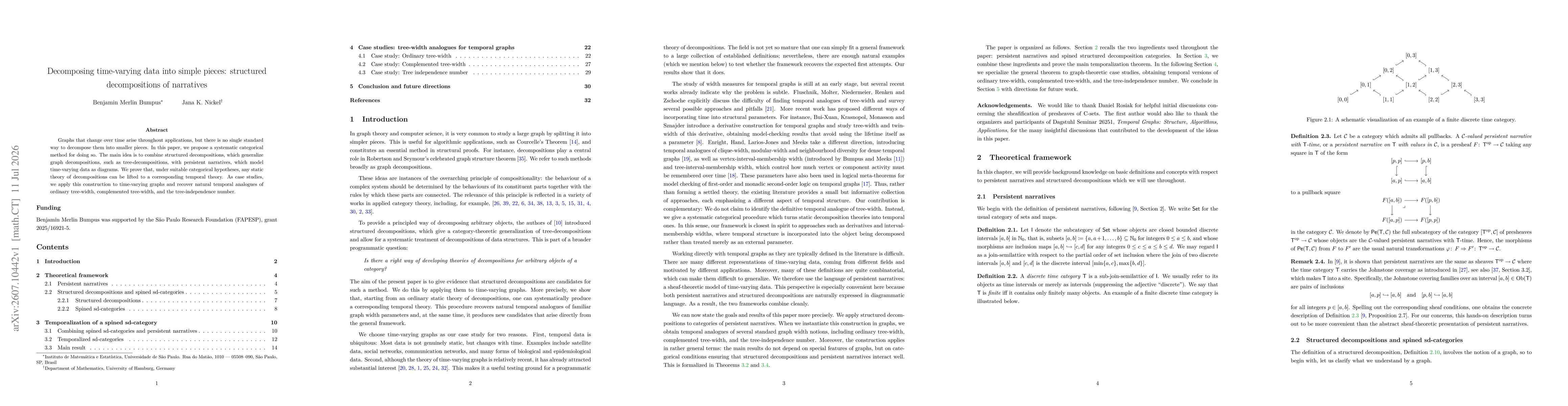 Thumbnail for Decomposing time-varying data into simple pieces: structured decompositions of narratives