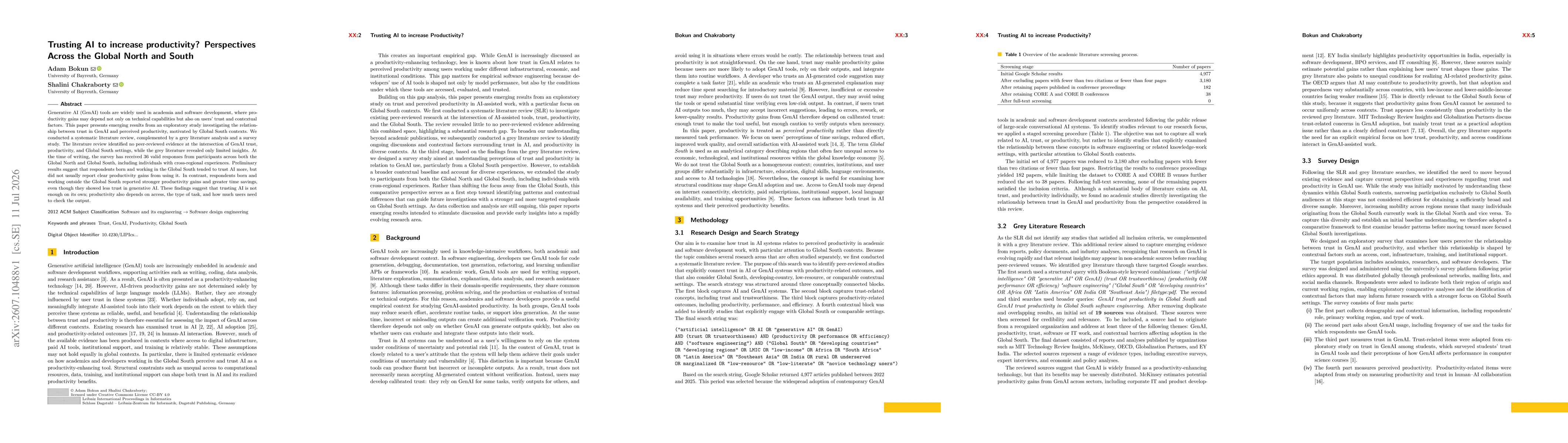 Thumbnail for Trusting AI to increase productivity? Perspectives Across the Global North and South