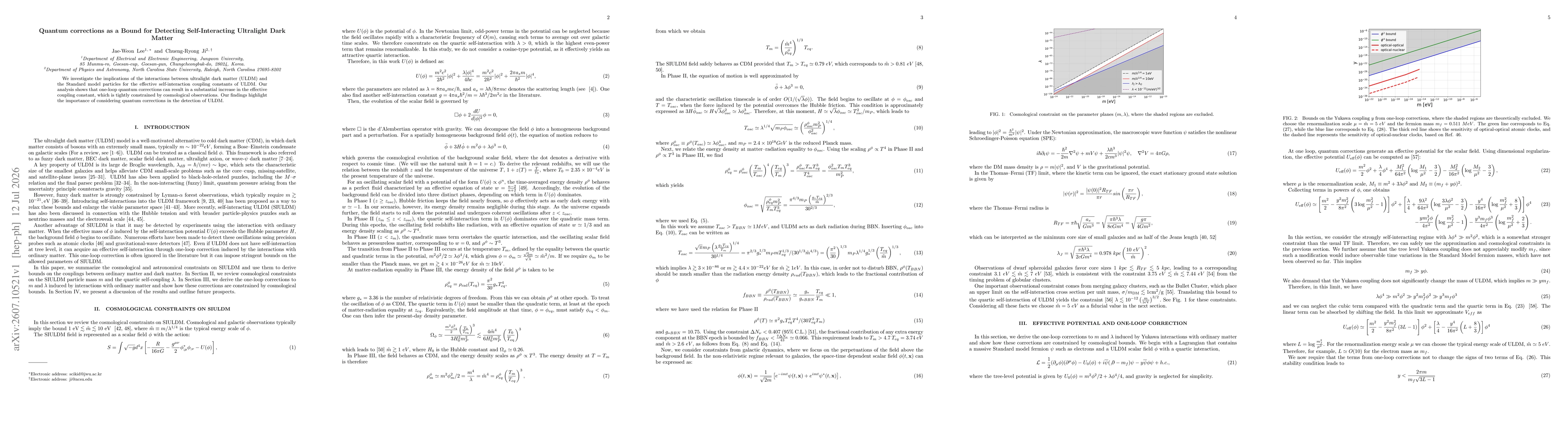Thumbnail for Quantum corrections as a Bound for Detecting Self-Interacting Ultralight Dark Matter