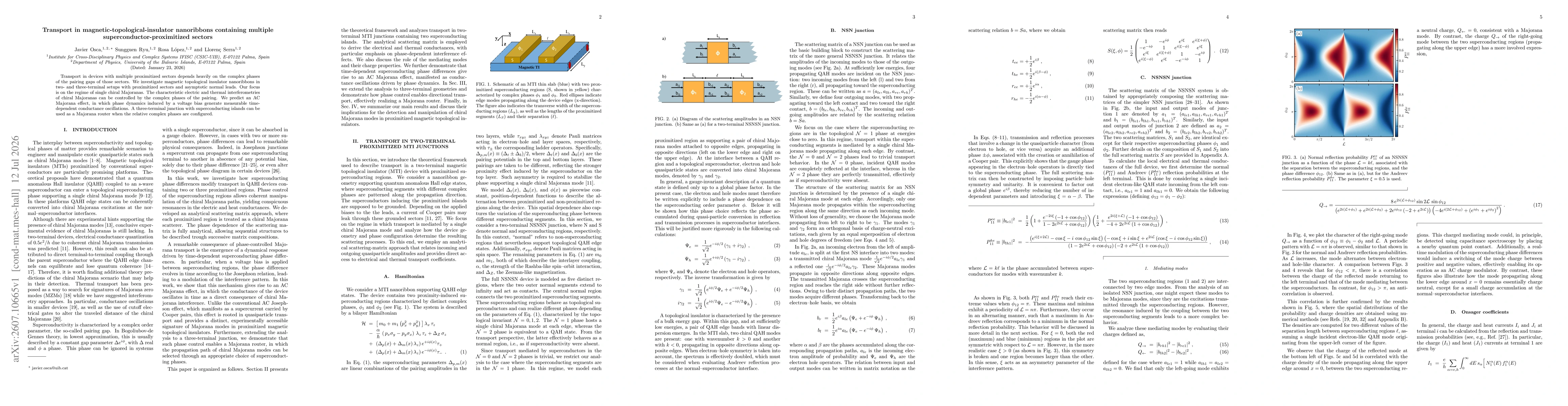 Thumbnail for Transport in magnetic-topological-insulator nanoribbons containing multiple superconductor-proximitized sectors