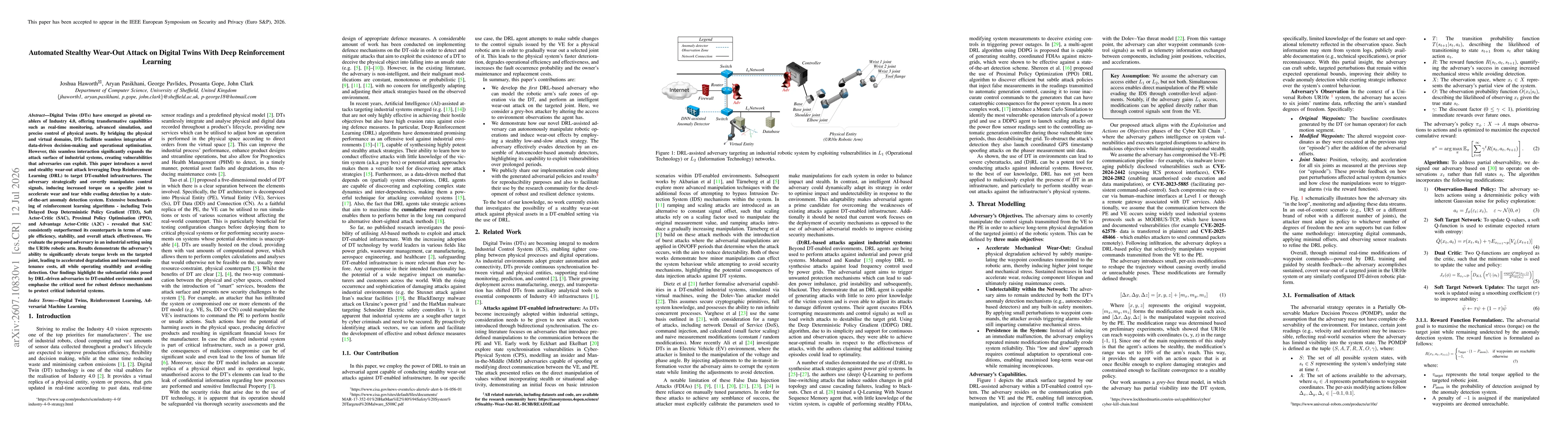 Thumbnail for Automated Stealthy Wear-Out Attack on Digital Twins With Deep Reinforcement Learning