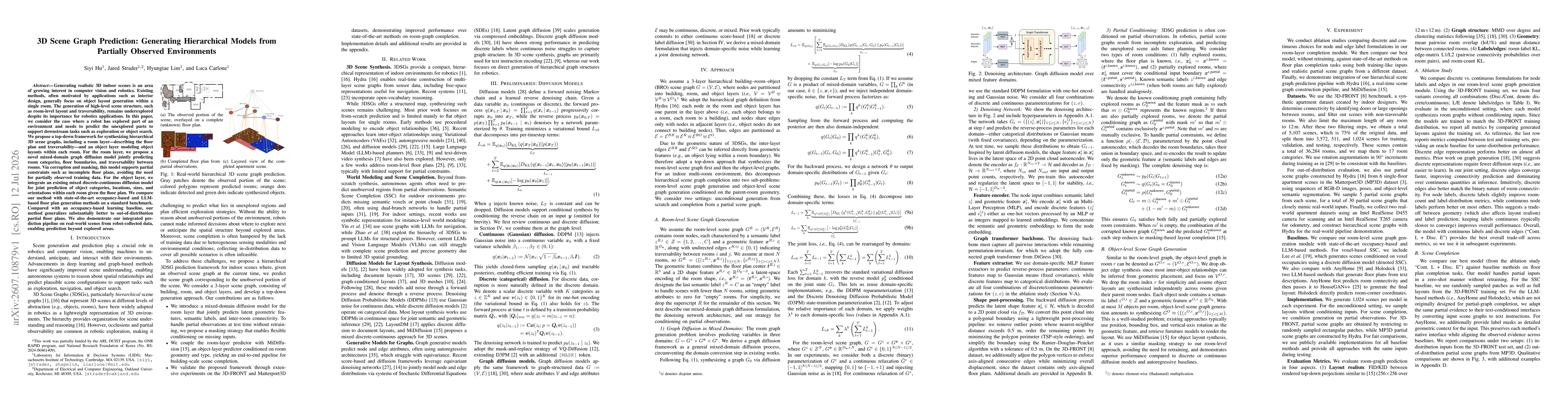 Thumbnail for 3D Scene Graph Prediction: Generating Hierarchical Models from Partially Observed Environments