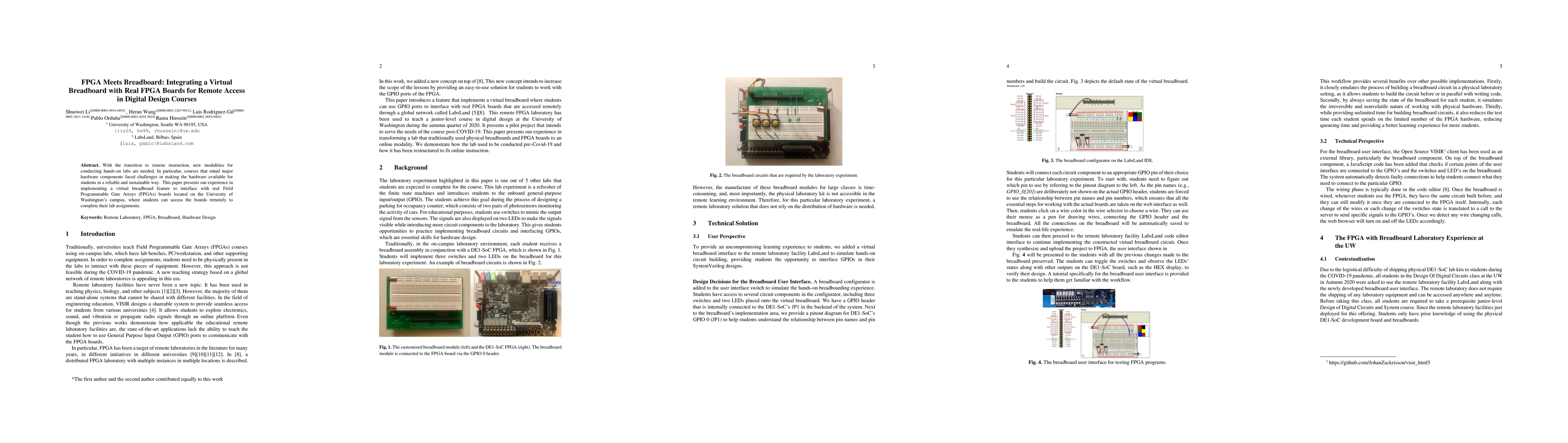 Thumbnail for FPGA Meets Breadboard: Integrating a Virtual Breadboard with Real FPGA Boards for Remote Access in Digital Design Courses