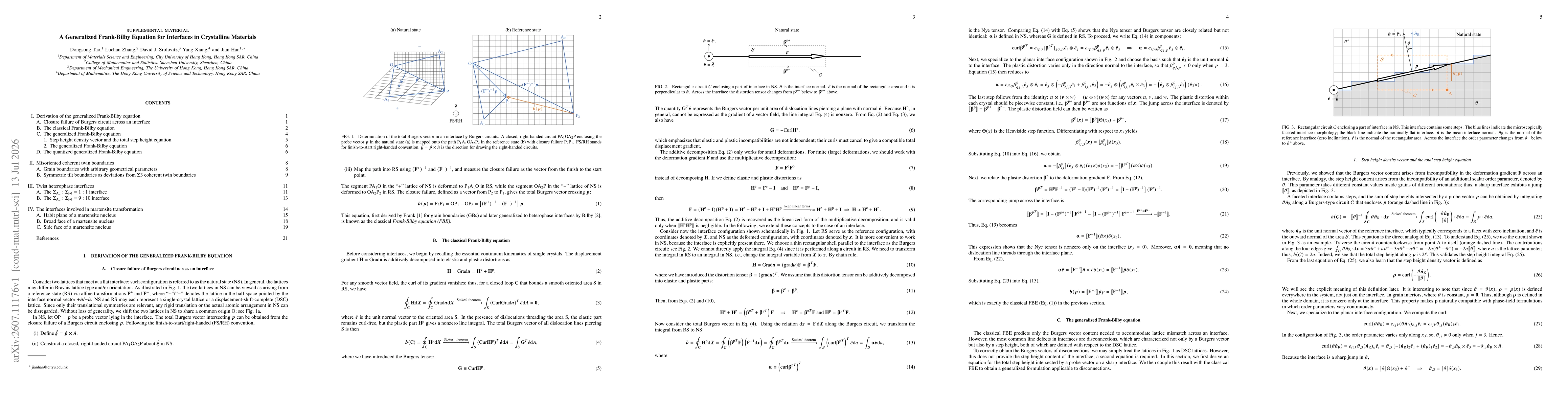 Thumbnail for A Generalized Frank-Bilby Equation for Interfaces in Crystalline Materials