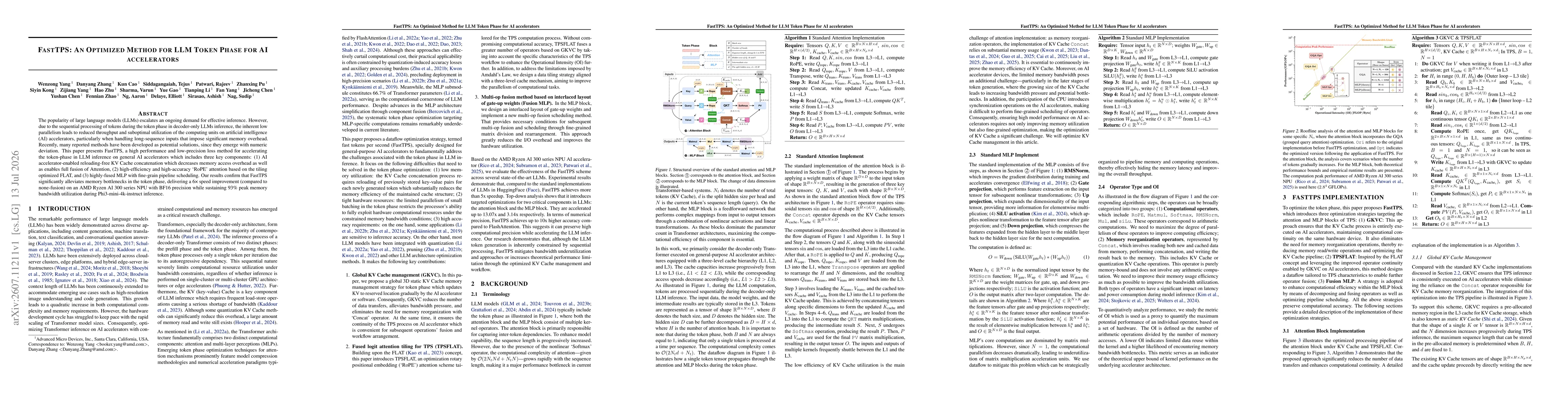 Thumbnail for FastTPS: An Optimized Method for LLM Token Phase for AI accelerators