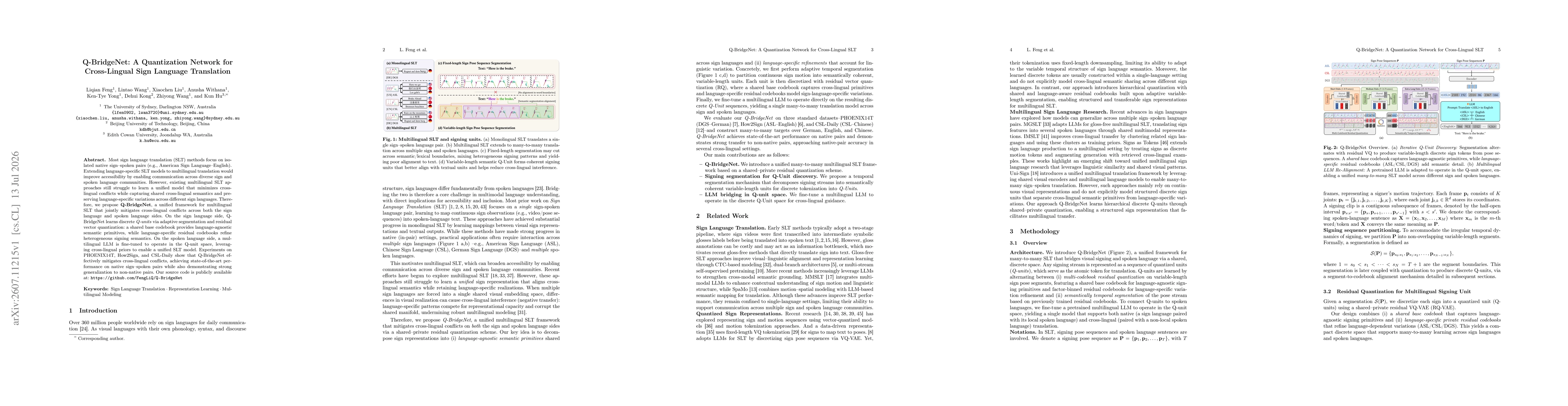 Thumbnail for Q-BridgeNet: A Quantization Network for Cross-Lingual Sign Language Translation