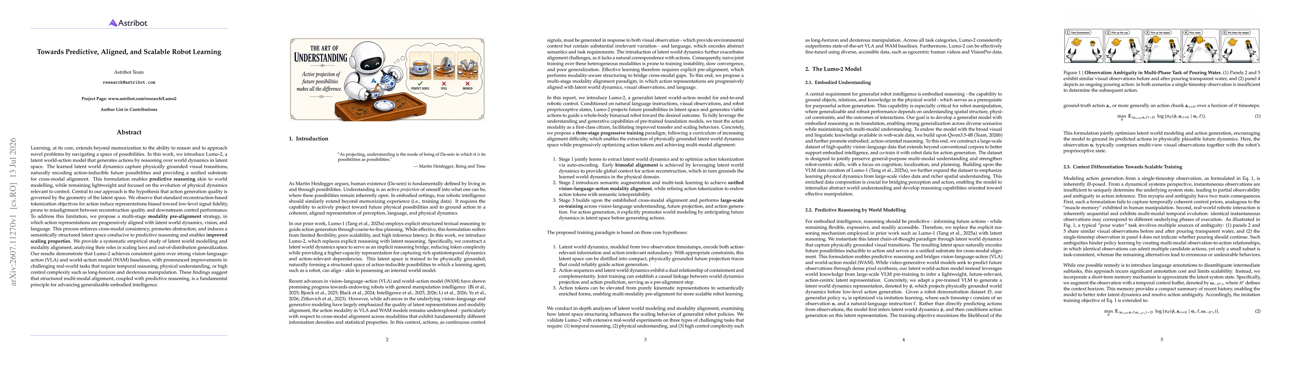 Thumbnail for Towards Predictive, Aligned, and Scalable Robot Learning