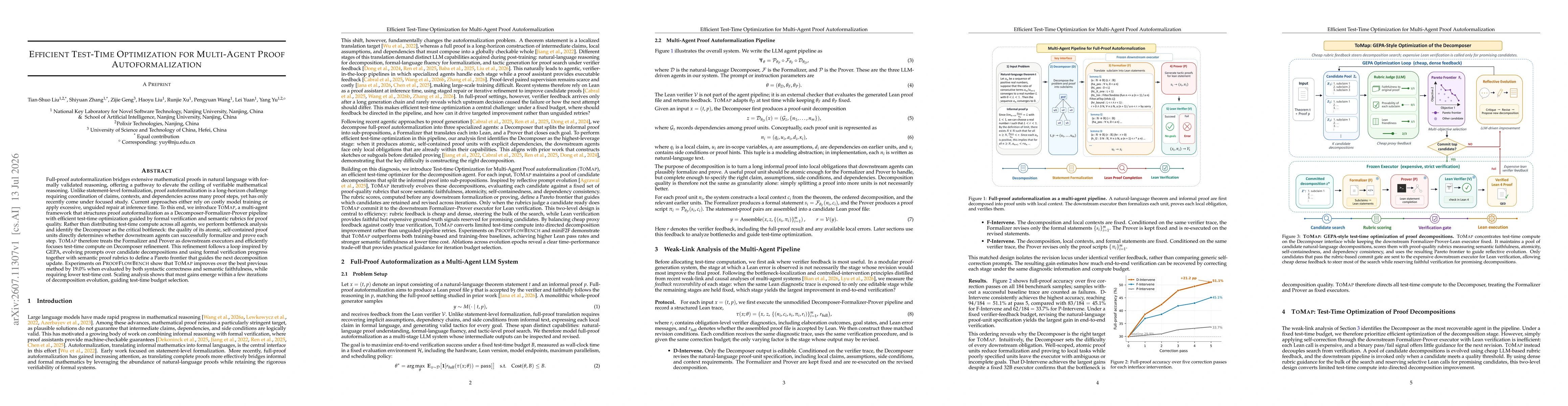 Thumbnail for Efficient Test-Time Optimization for Multi-Agent Proof Autoformalization