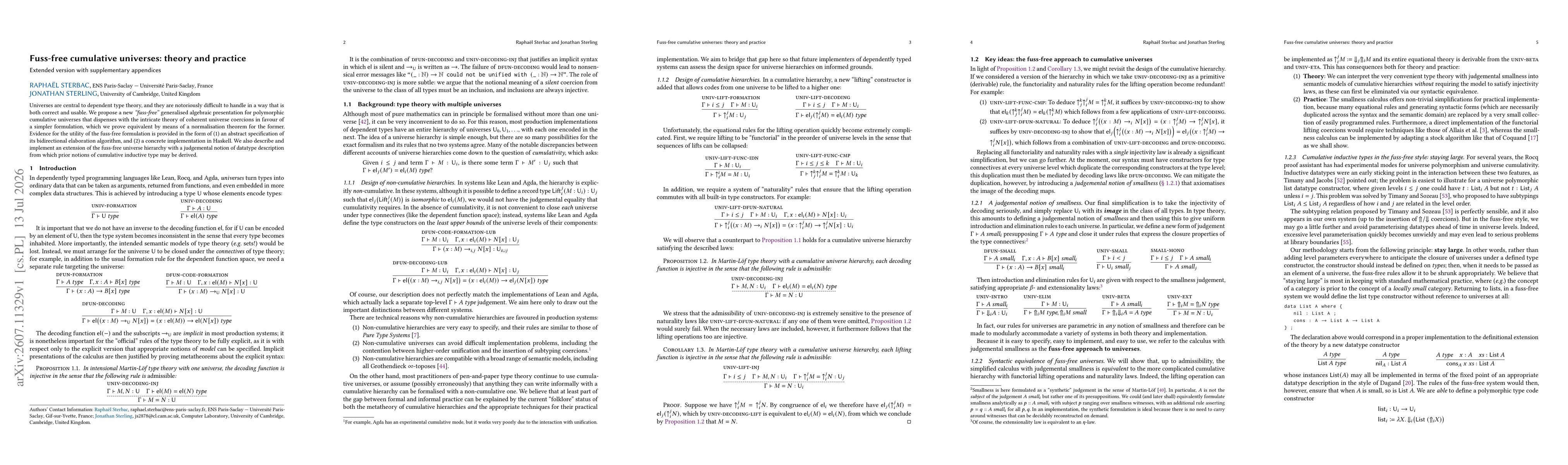 Thumbnail for Fuss-free cumulative universes: theory and practice