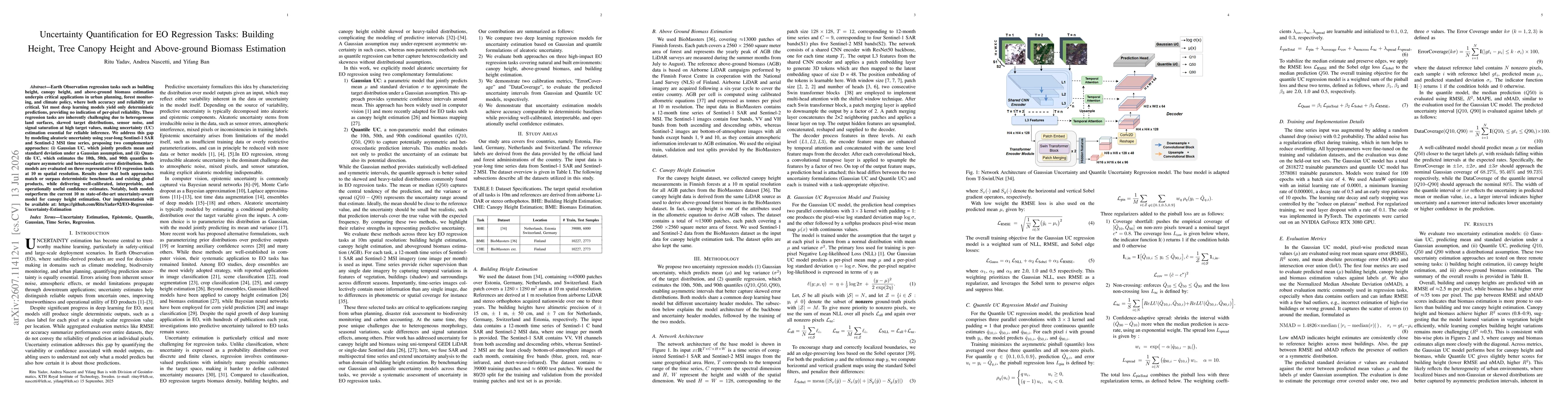 Thumbnail for Uncertainty Quantification for EO Regression Tasks: Building Height, Tree Canopy Height and Above-ground Biomass Estimation