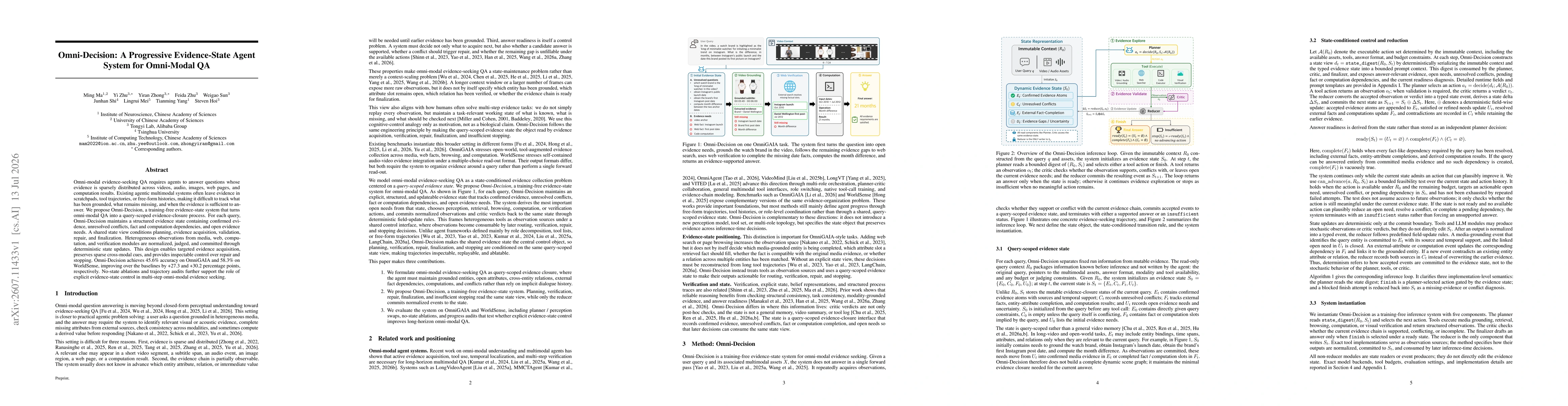 Thumbnail for Omni-Decision: A Progressive Evidence-State Agent System for Omni-Modal QA