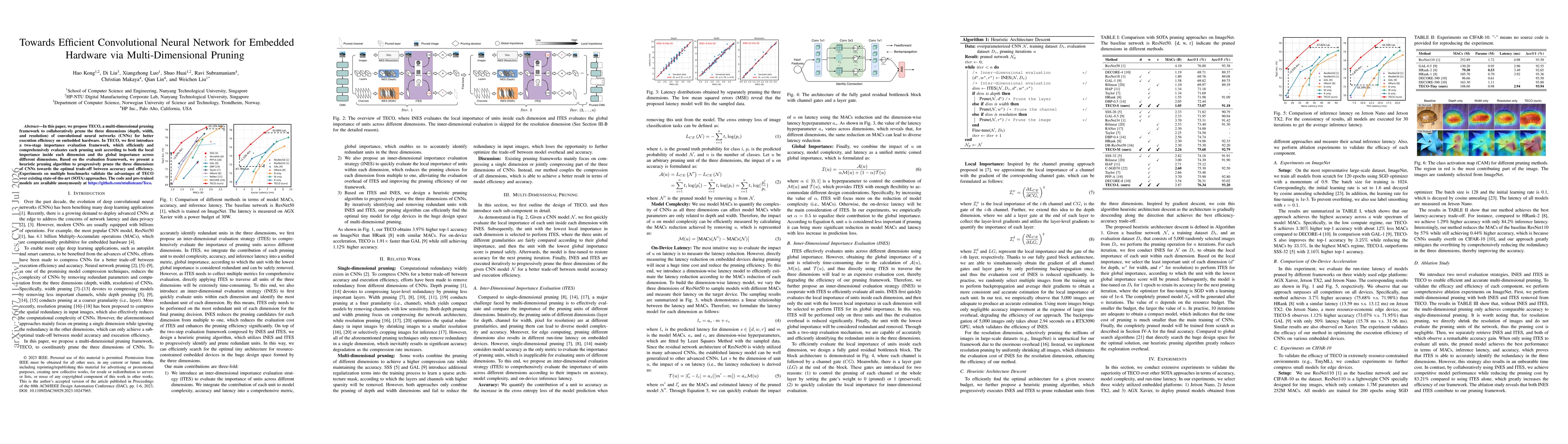Thumbnail for Towards Efficient Convolutional Neural Network for Embedded Hardware via Multi-Dimensional Pruning