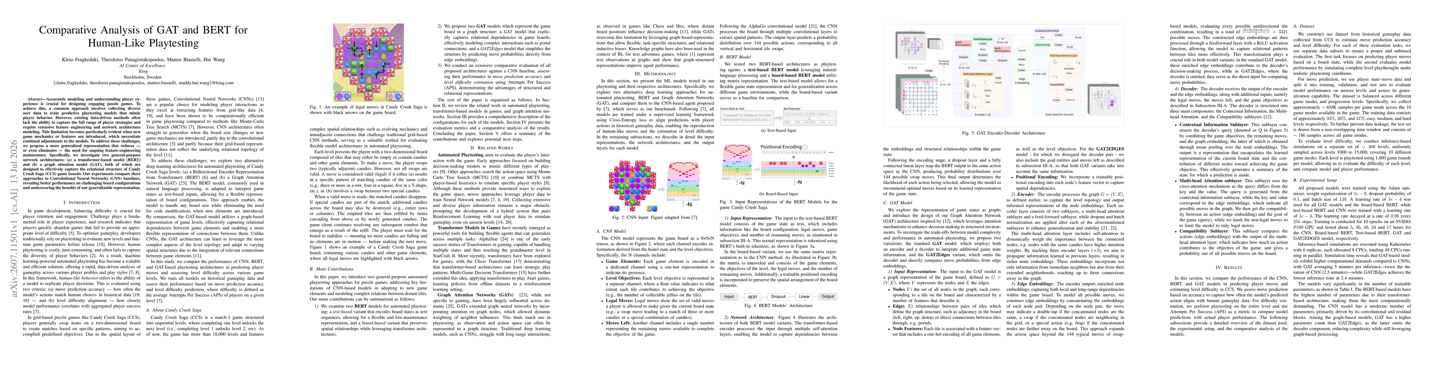 Thumbnail for Comparative Analysis of GAT and BERT for Human-Like Playtesting