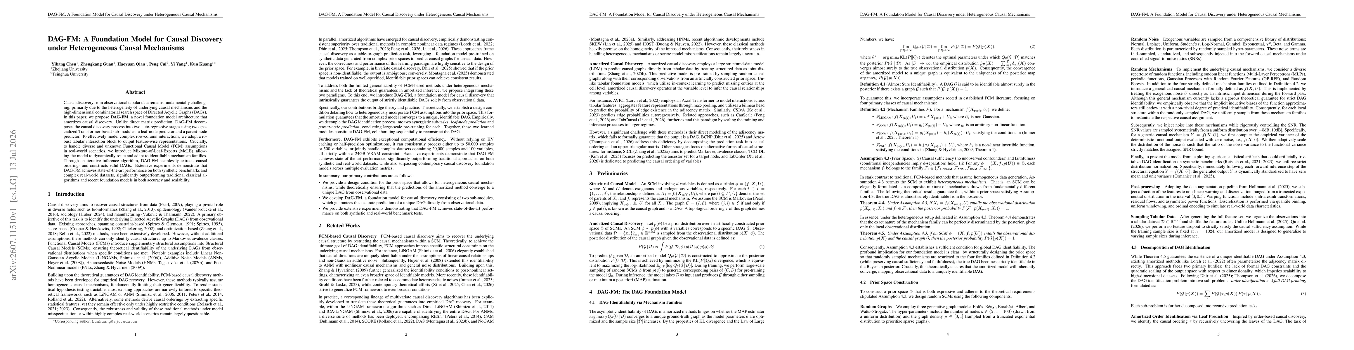Thumbnail for DAG-FM: A Foundation Model for Causal Discovery under Heterogeneous Causal Mechanisms