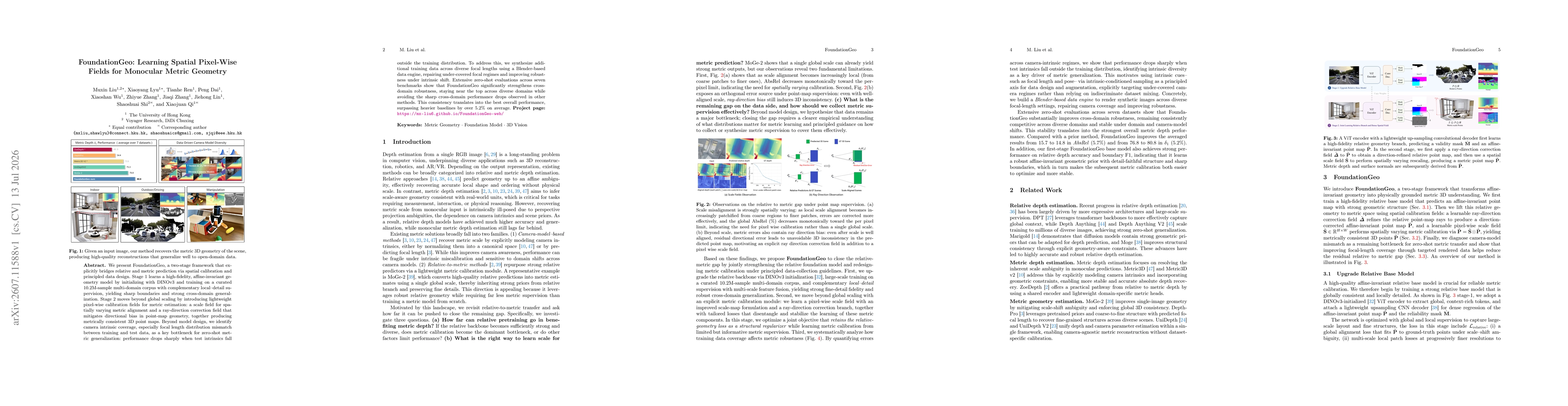 Thumbnail for FoundationGeo: Learning Spatial Pixel-Wise Fields for Monocular Metric Geometry
