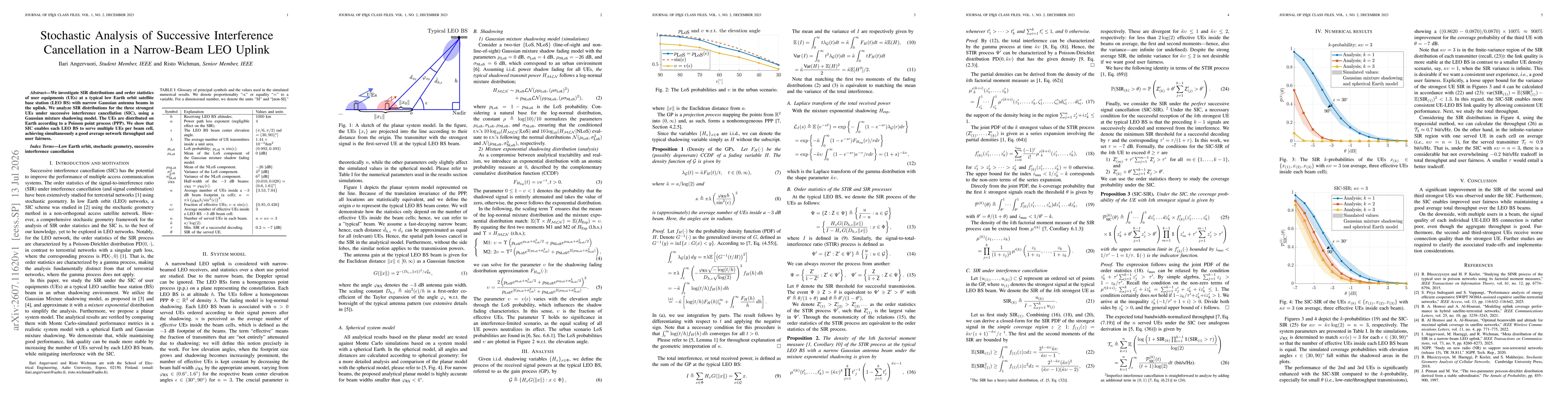 Thumbnail for Stochastic Analysis of Successive Interference Cancellation in a Narrow-Beam LEO Uplink