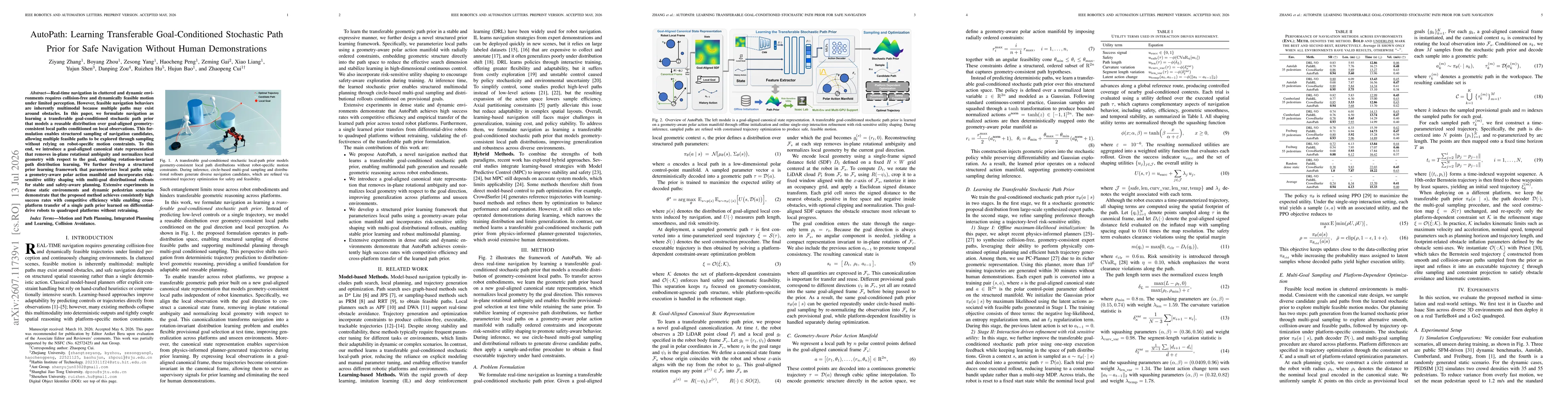 Thumbnail for AutoPath: Learning Transferable Goal-Conditioned Stochastic Path Prior for Safe Navigation Without Human Demonstrations