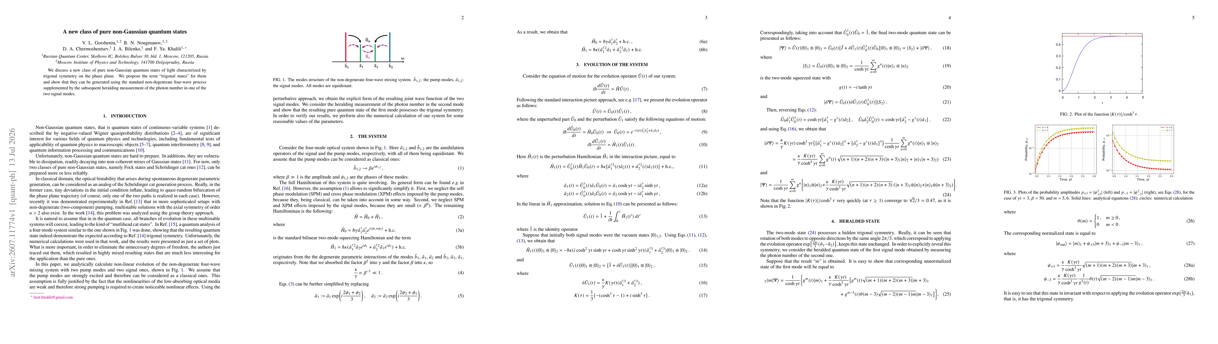 Thumbnail for A new class of pure non-Gaussian quantum states