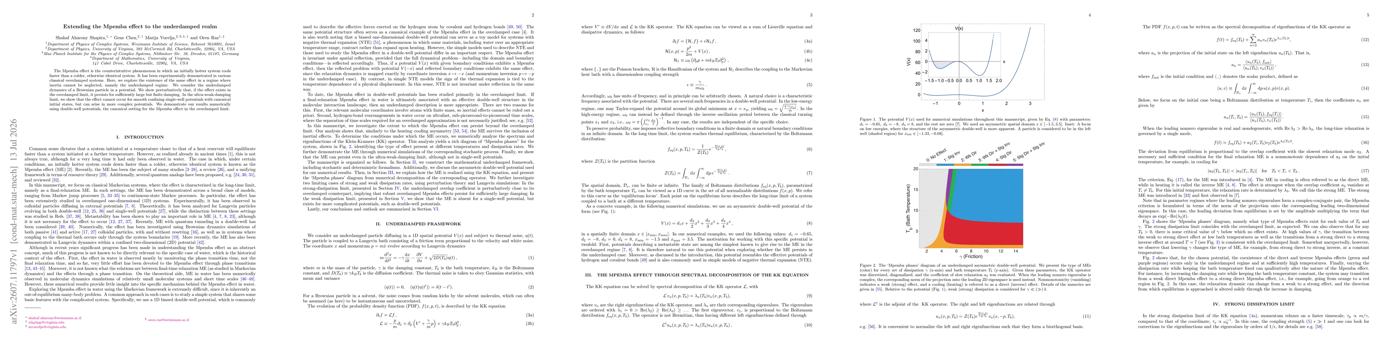 Thumbnail for Extending the Mpemba effect to the underdamped realm
