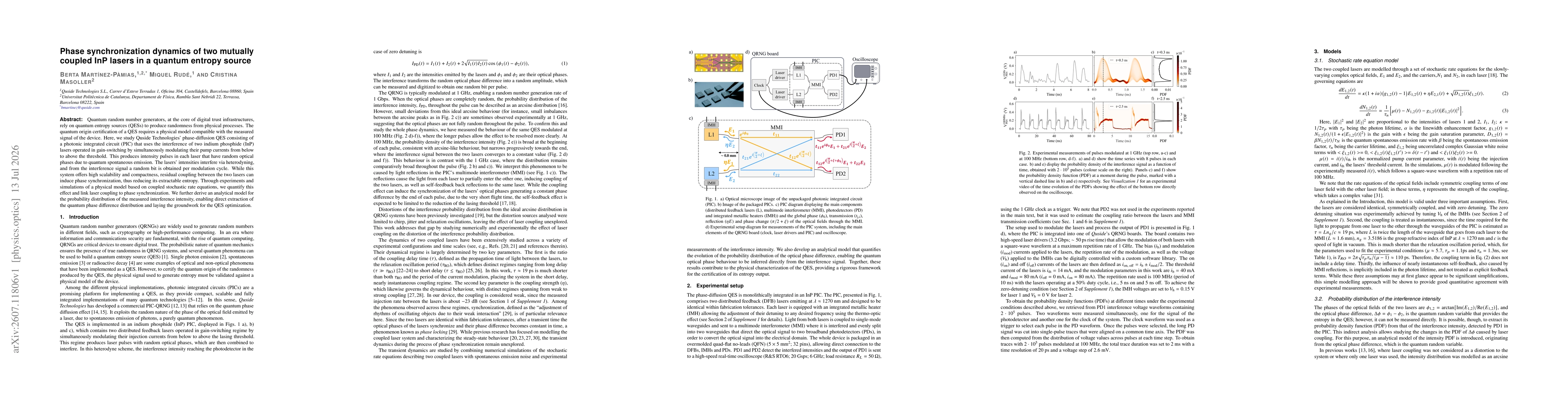 Thumbnail for Phase synchronization dynamics of two mutually coupled InP lasers in a quantum entropy source
