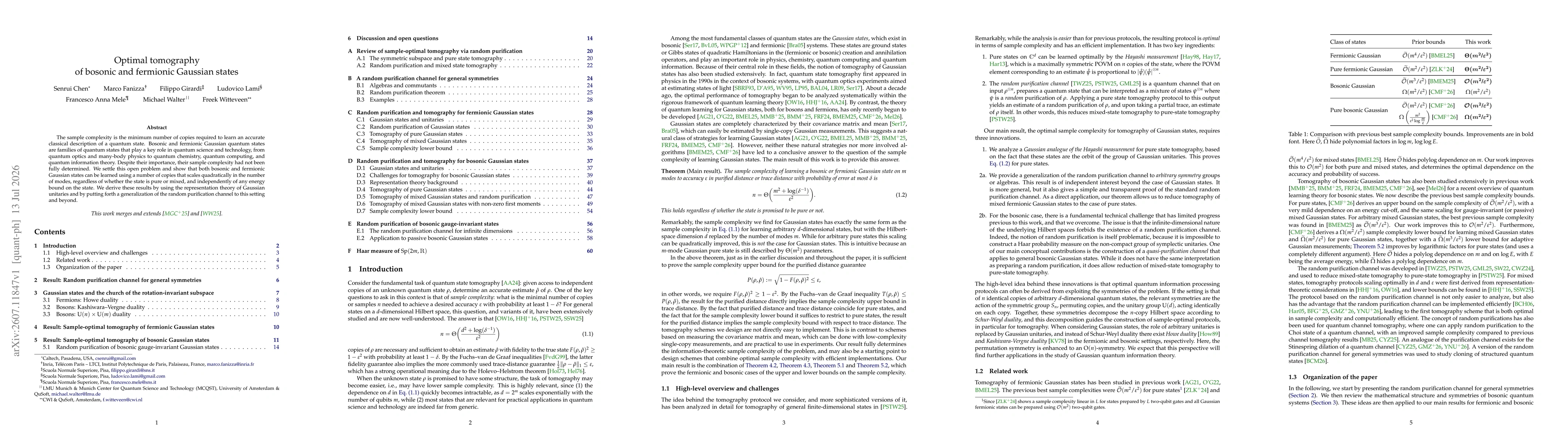 Thumbnail for Optimal tomography of bosonic and fermionic Gaussian states