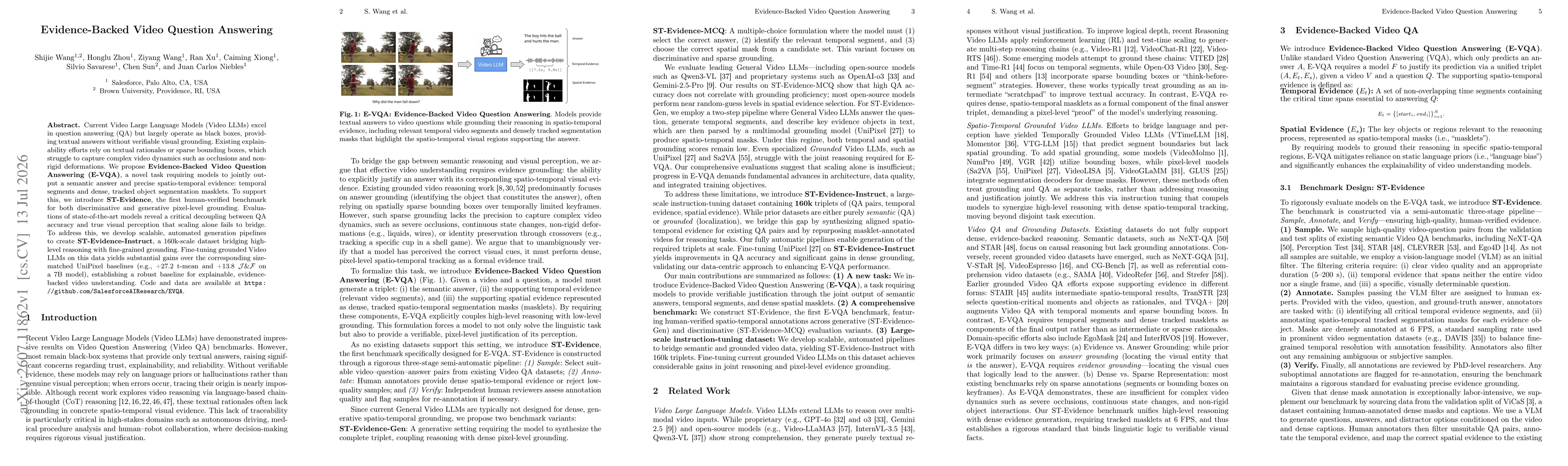 Thumbnail for Evidence-Backed Video Question Answering