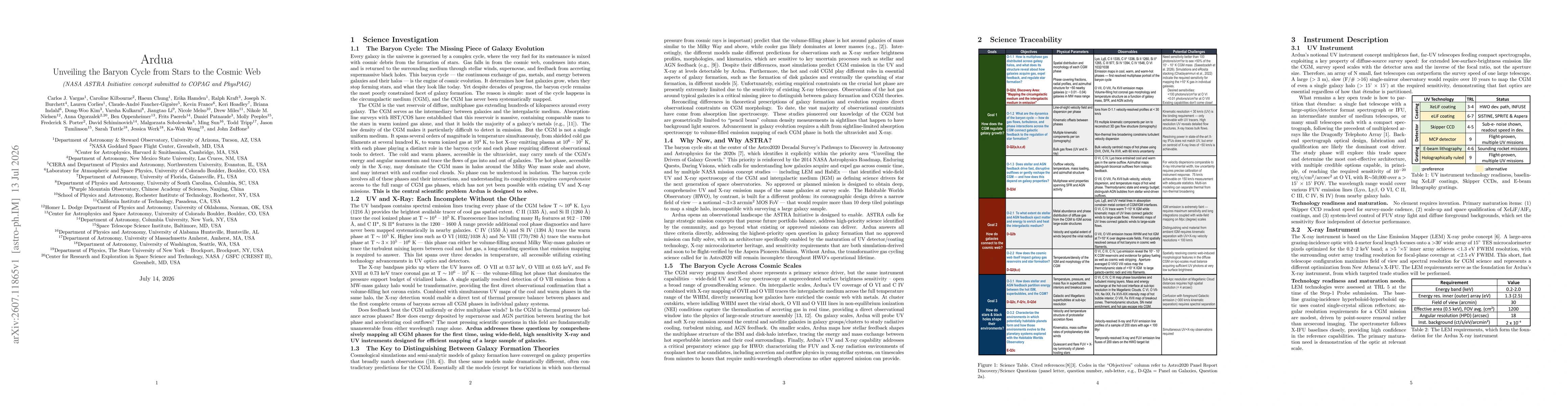 Thumbnail for Ardua: Unveiling the Baryon Cycle from Stars to the Cosmic Web