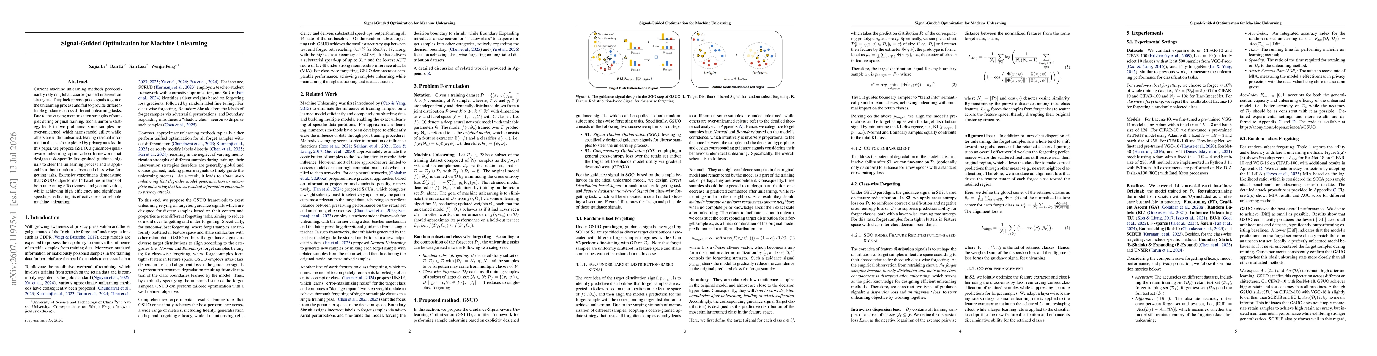 Thumbnail for Signal-Guided Optimization for Machine Unlearning