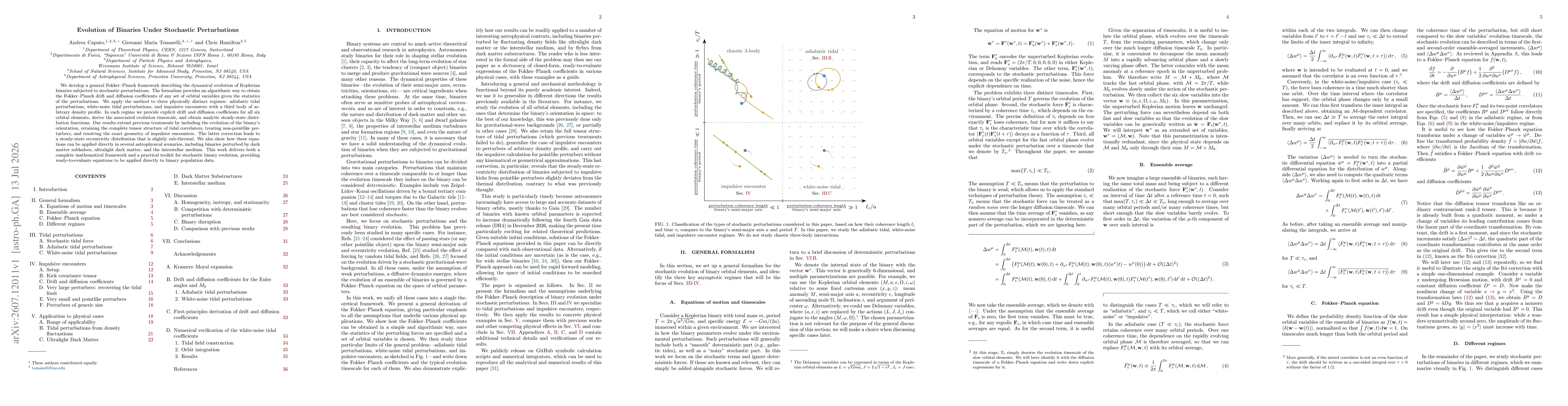 Thumbnail for Evolution of Binaries Under Stochastic Perturbations