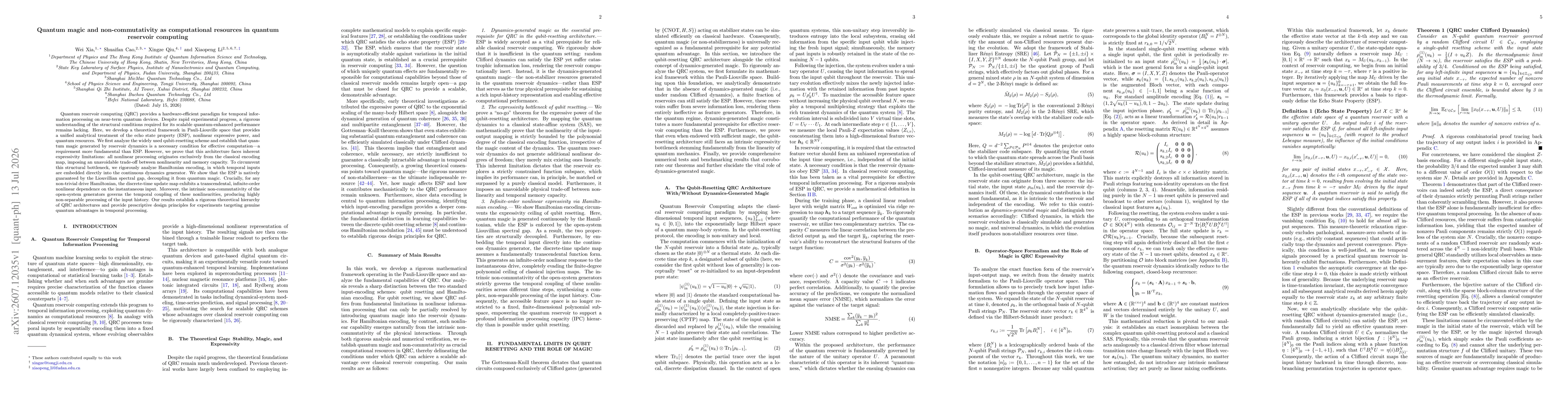 Thumbnail for Quantum magic and non-commutativity as computational resources in quantum reservoir computing