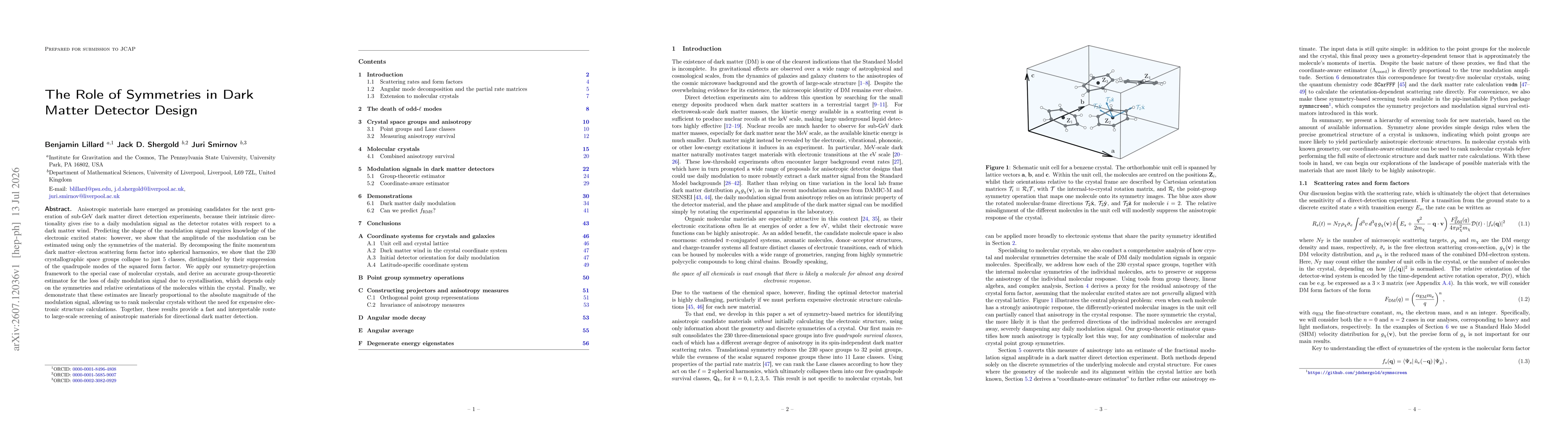 Thumbnail for The Role of Symmetries in Dark Matter Detector Design
