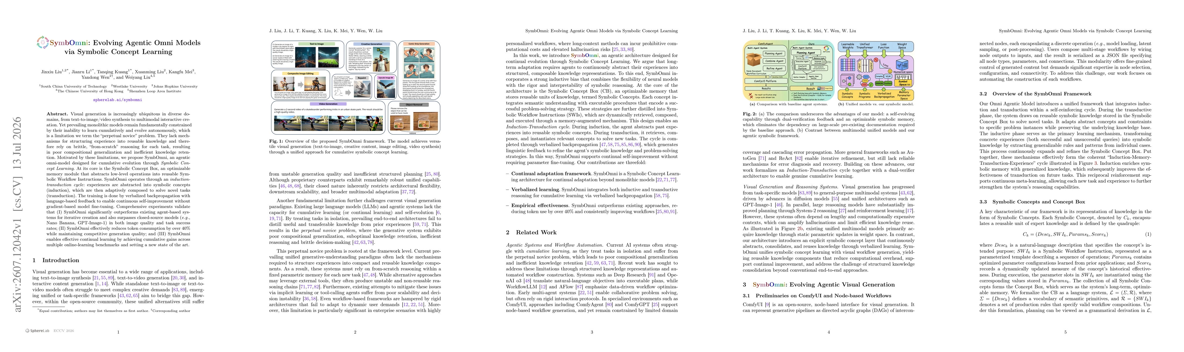 Thumbnail for SymbOmni: Evolving Agentic Omni Models via Symbolic Concept Learning