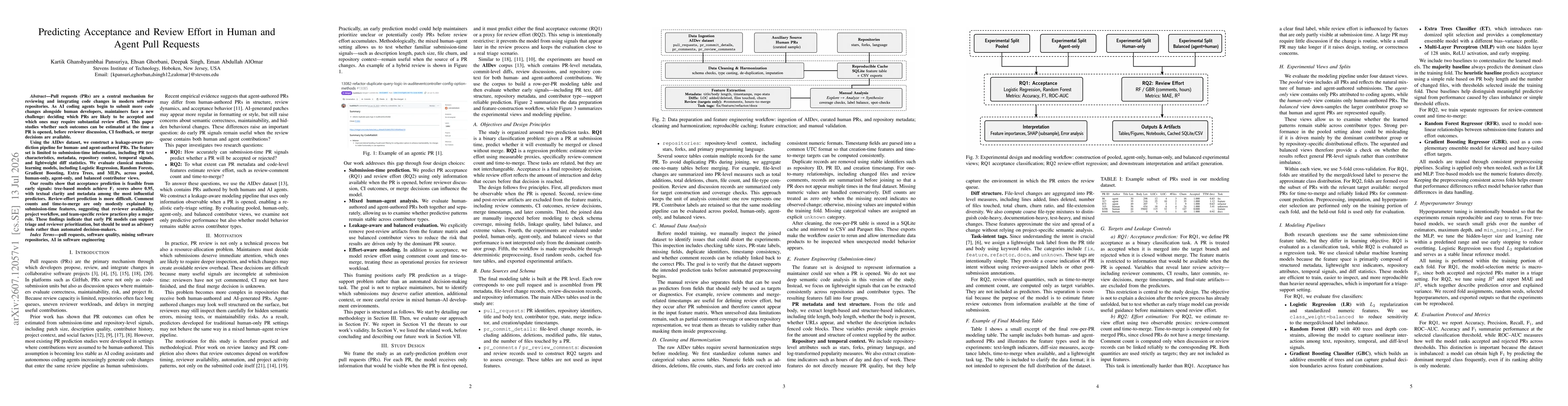 Thumbnail for Predicting Acceptance and Review Effort in Human and Agent Pull Requests