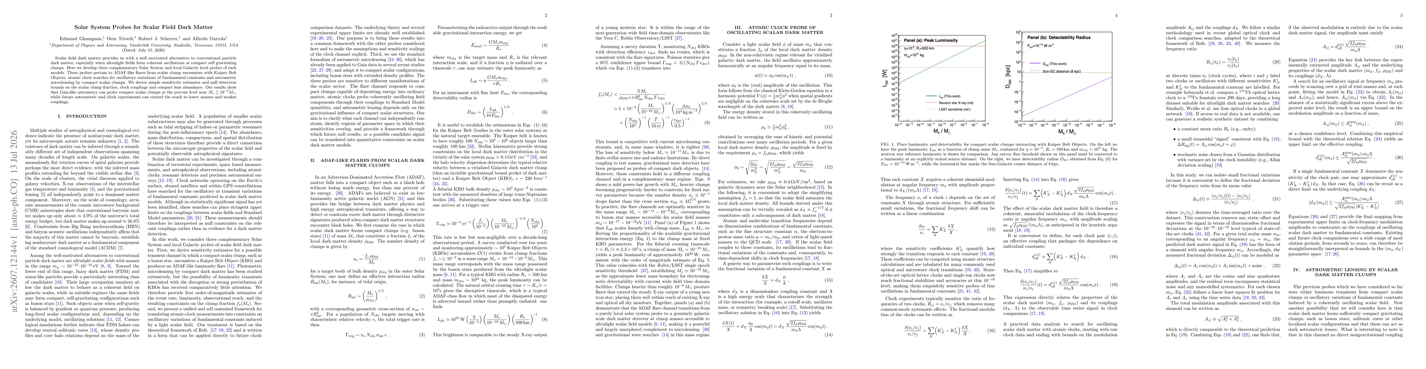 Thumbnail for Solar System Probes for Scalar Field Dark Matter