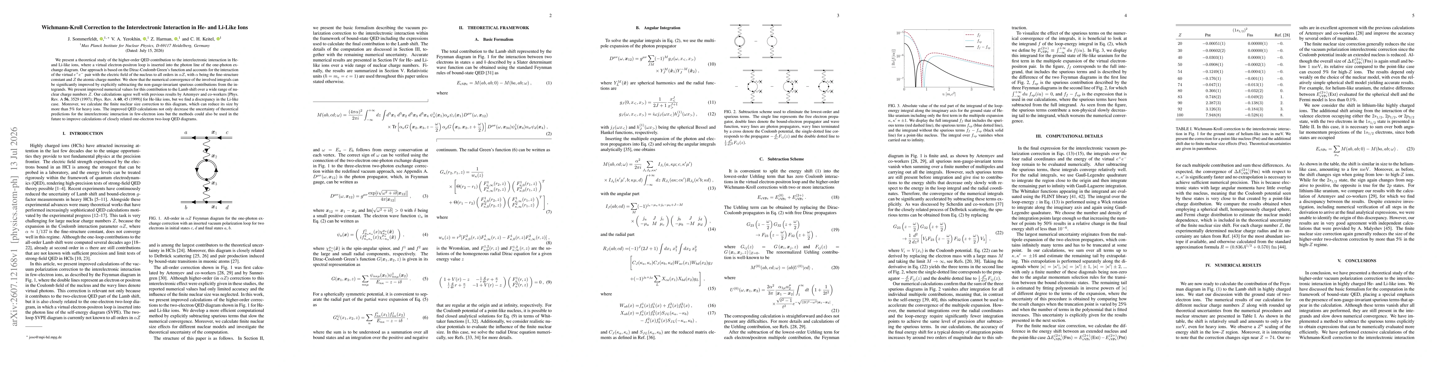 Thumbnail for Wichmann-Kroll Correction to the Interelectronic Interaction in He- and Li-Like Ions