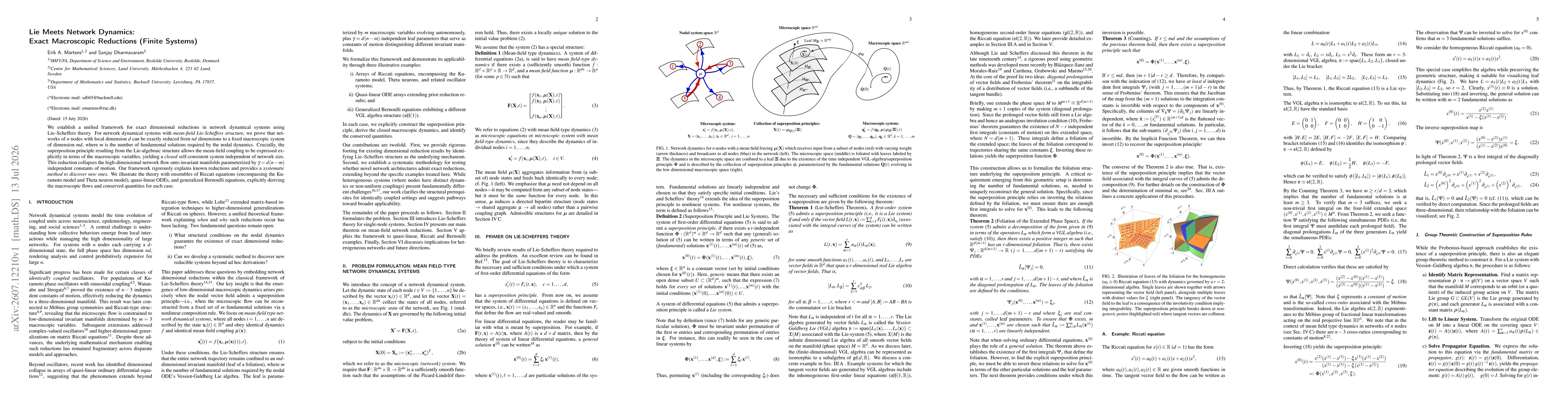 Thumbnail for Lie Meets Network Dynamics: Exact Macroscopic Reductions (Finite Systems)