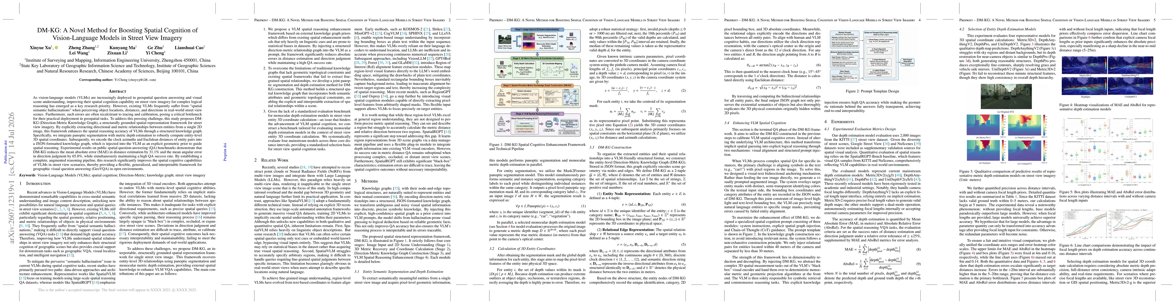 Thumbnail for DM-KG: A Novel Method for Boosting Spatial Cognition of Vision-Language Models in Street View Imagery