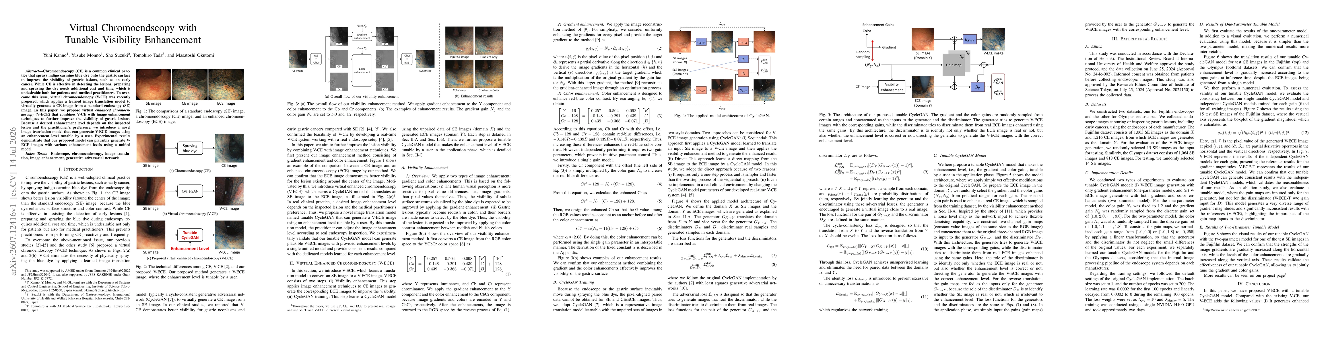 Thumbnail for Virtual Chromoendscopy with Tunable Visibility Enhancement