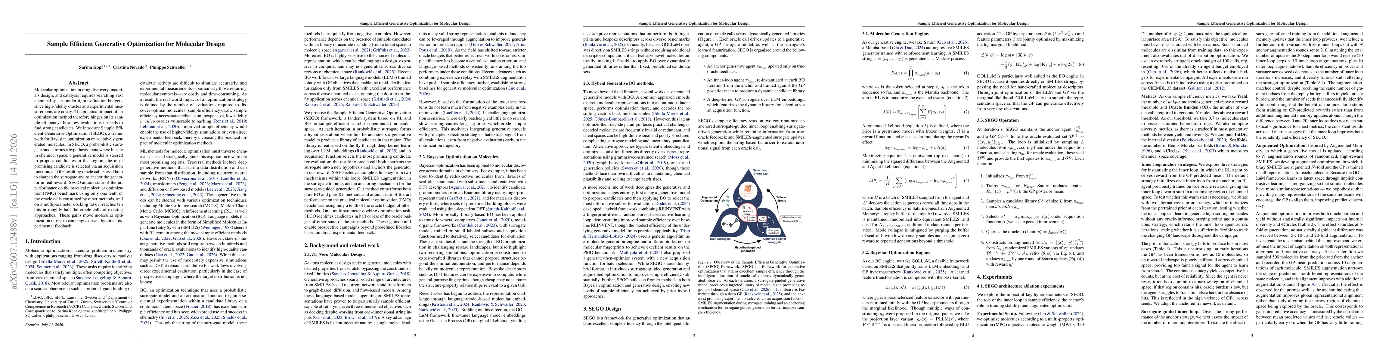 Thumbnail for Sample Efficient Generative Optimization for Molecular Design