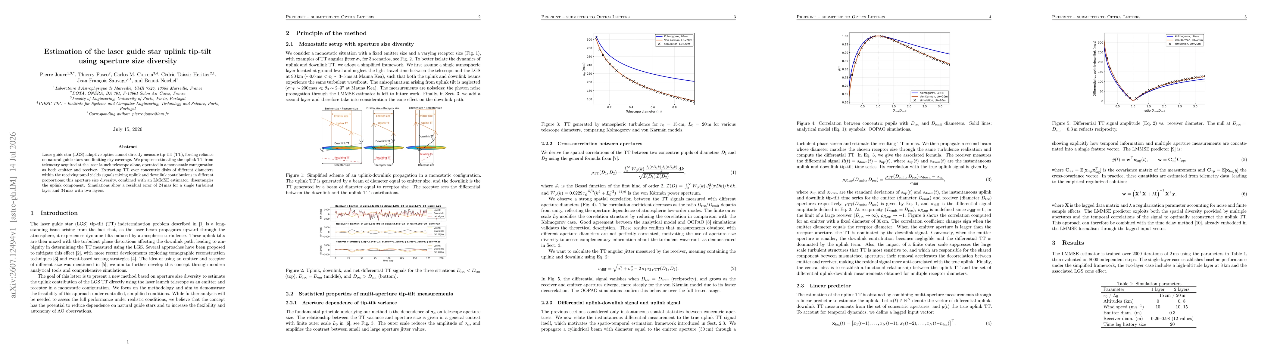 Thumbnail for Estimation of the laser guide star uplink tip-tilt using aperture size diversity