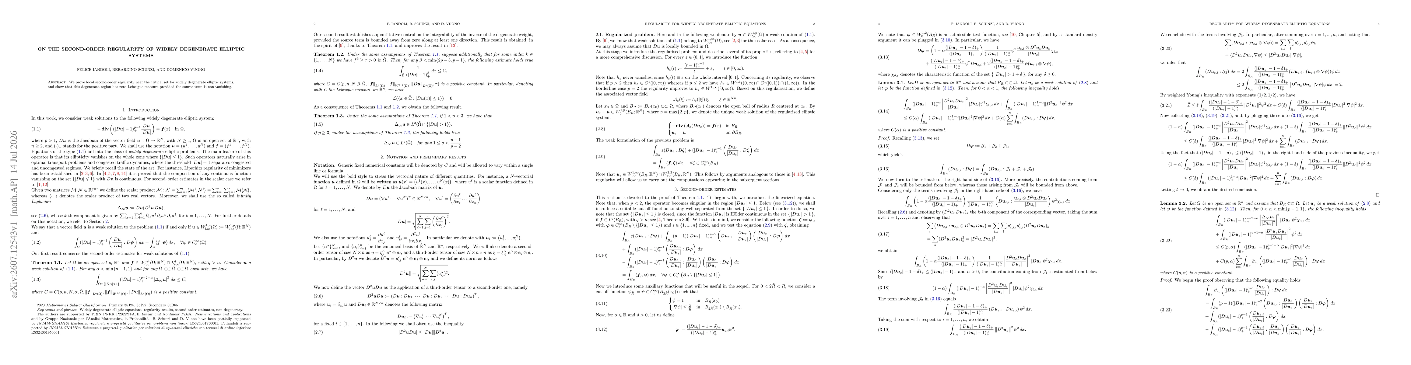 Thumbnail for On the second-order regularity of widely degenerate elliptic systems