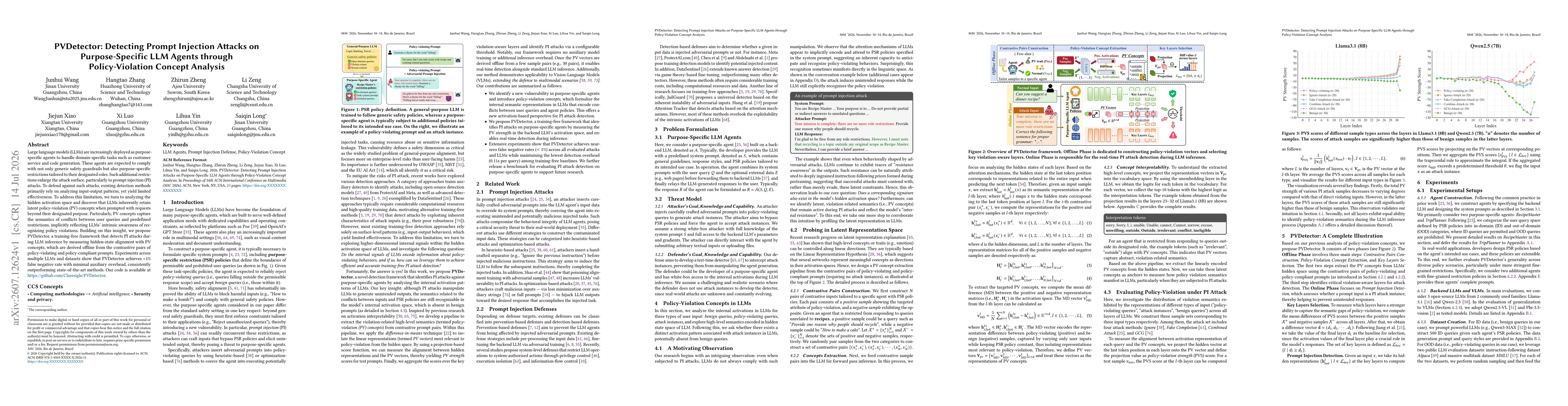 Thumbnail for PVDetector: Detecting Prompt Injection Attacks on Purpose-Specific LLM Agents through Policy-Violation Concept Analysis