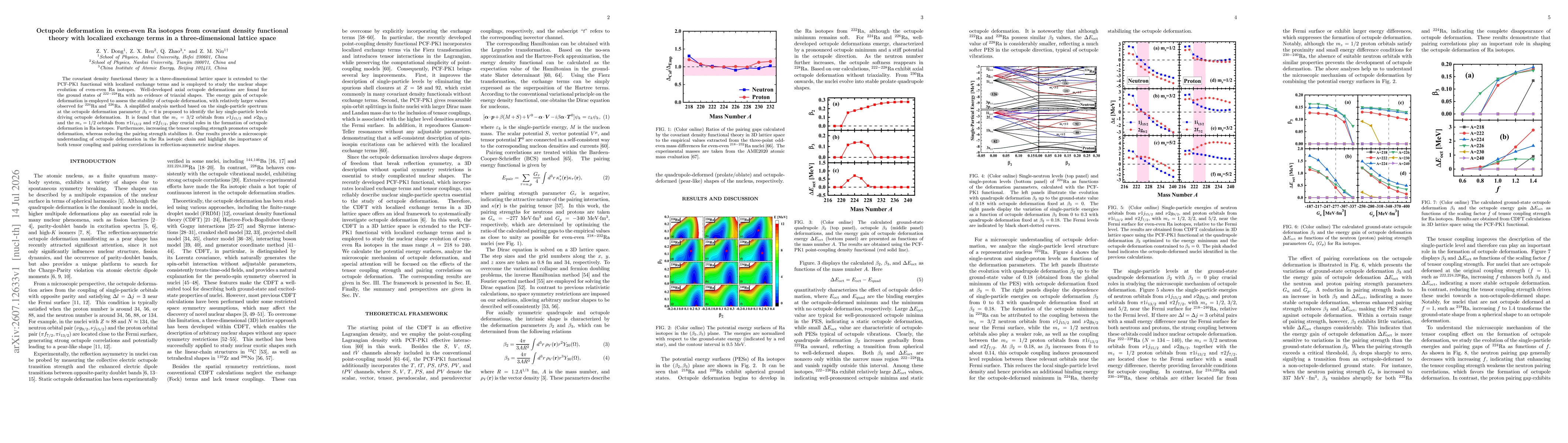 Thumbnail for Octupole deformation in even-even Ra isotopes from covariant density functional theory with localized exchange terms in a three-dimensional lattice space