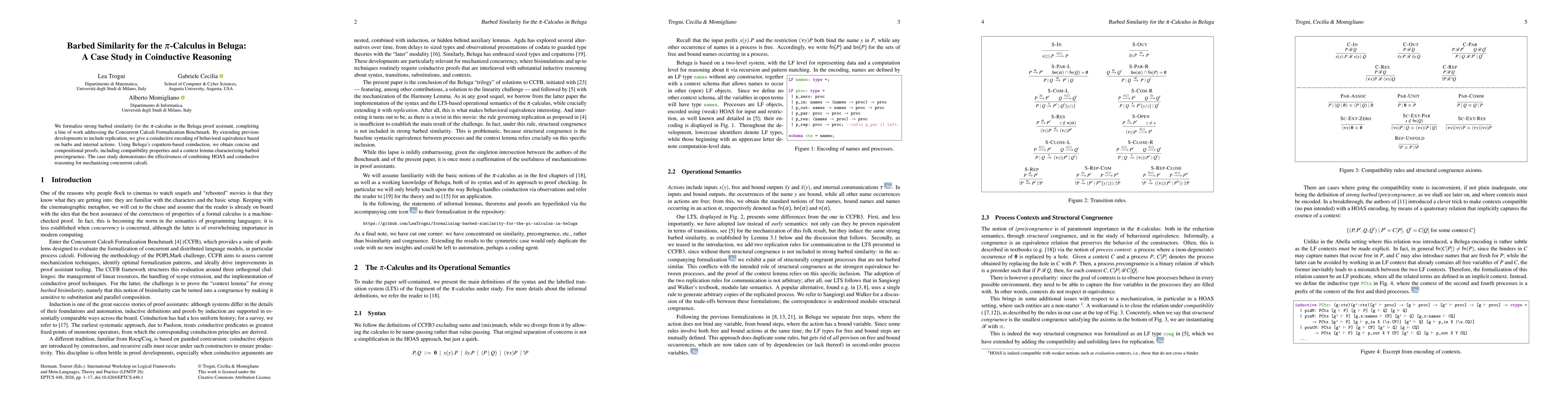 Thumbnail for Barbed Similarity for the $π$-Calculus in Beluga: A Case Study in Coinductive Reasoning