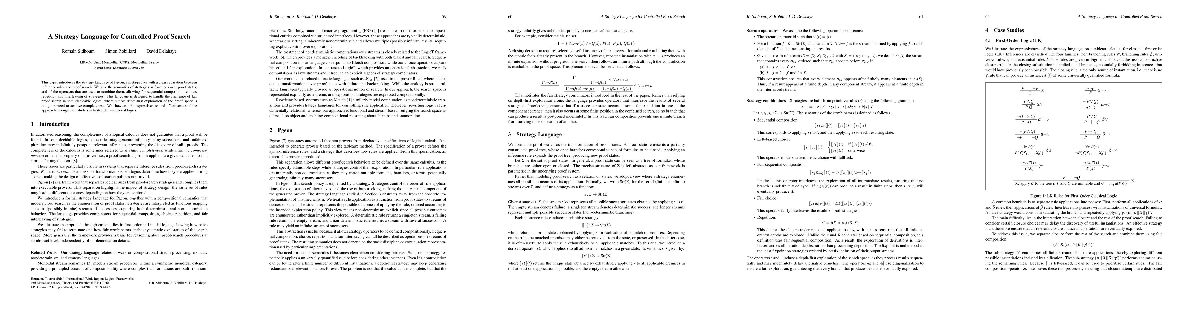 Thumbnail for A Strategy Language for Controlled Proof Search