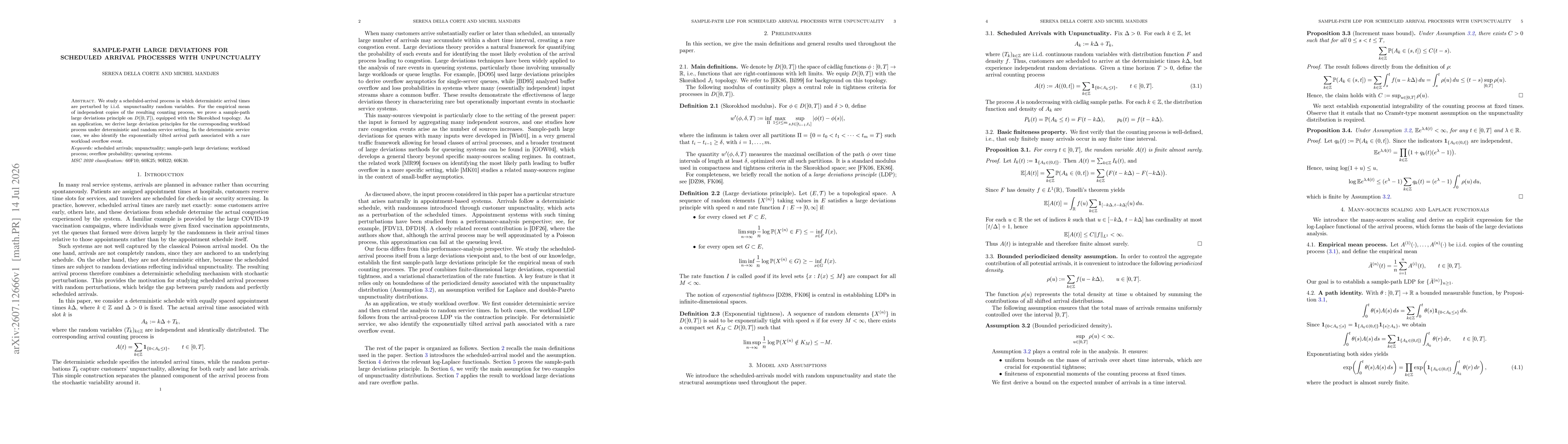 Thumbnail for Sample-path Large deviations for Scheduled Arrival Processes with Unpunctuality